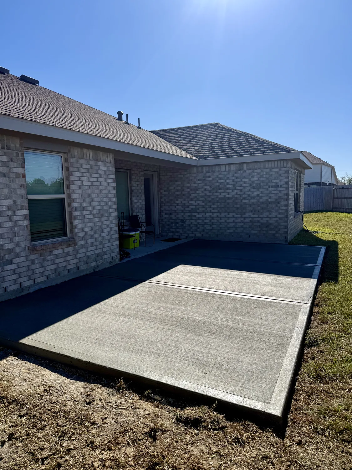 Every patio, the same approach by Lucky&rsquo;s Concrete in Houston