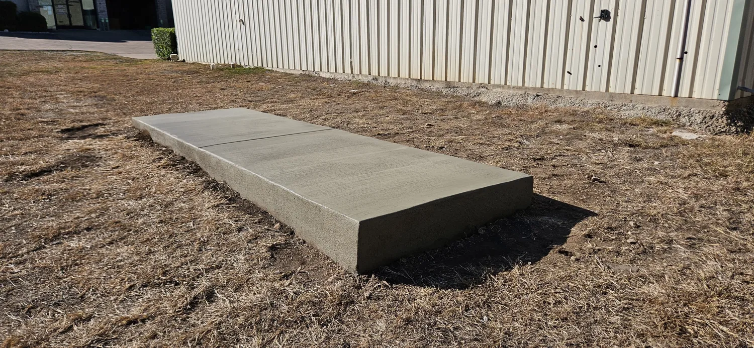 A purpose-built equipment slab by Lucky&rsquo;s Concrete in Houston